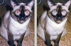 Коригування червоних очей